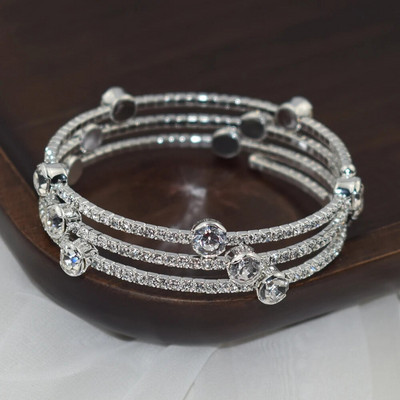 Kvaliteetne mood kristallist naiste avatud käevõruga manseti käevõrud, tüdrukute kividest ehted, pulmatarvikud, parim kingitus