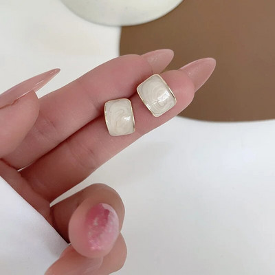 Adolph Trending Blue Gemstone Stud Naušnice za žene Četvrtaste korejske sjajne jeftine slatke naušnice Modni nakit Party 2023 Novi darovi