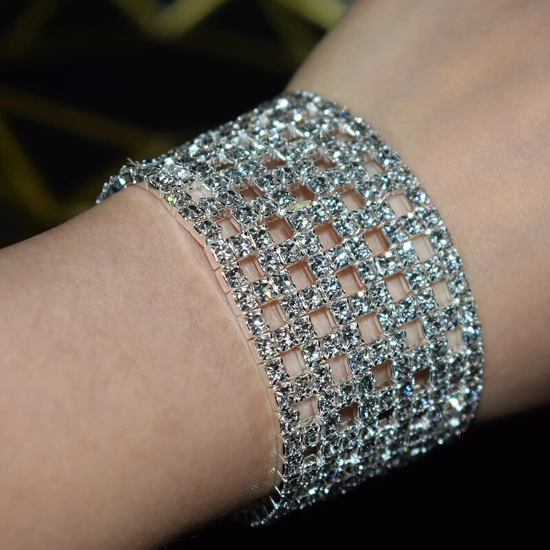 Empty floor Elastic Force narukvica Narukvica za žene Vjenčane narukvice s kristalima i narukvicama Nakit Pulseira Feminia Gif