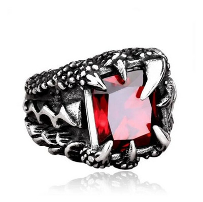 Jauna panka stila saullēkta krēslas gredzens vīriešiem ikdienas ballīšu rotaslietas