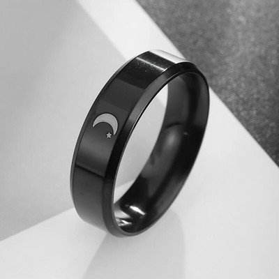 Jauna panka stila saullēkta krēslas gredzens vīriešiem ikdienas ballīšu rotaslietas