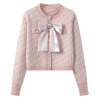 Naiste kampsunid, vööriist pikkade varrukatega avatud eesmine lühike kardigan vabaaja lõdva kaelusega, nööbiga alla kootud kardigan