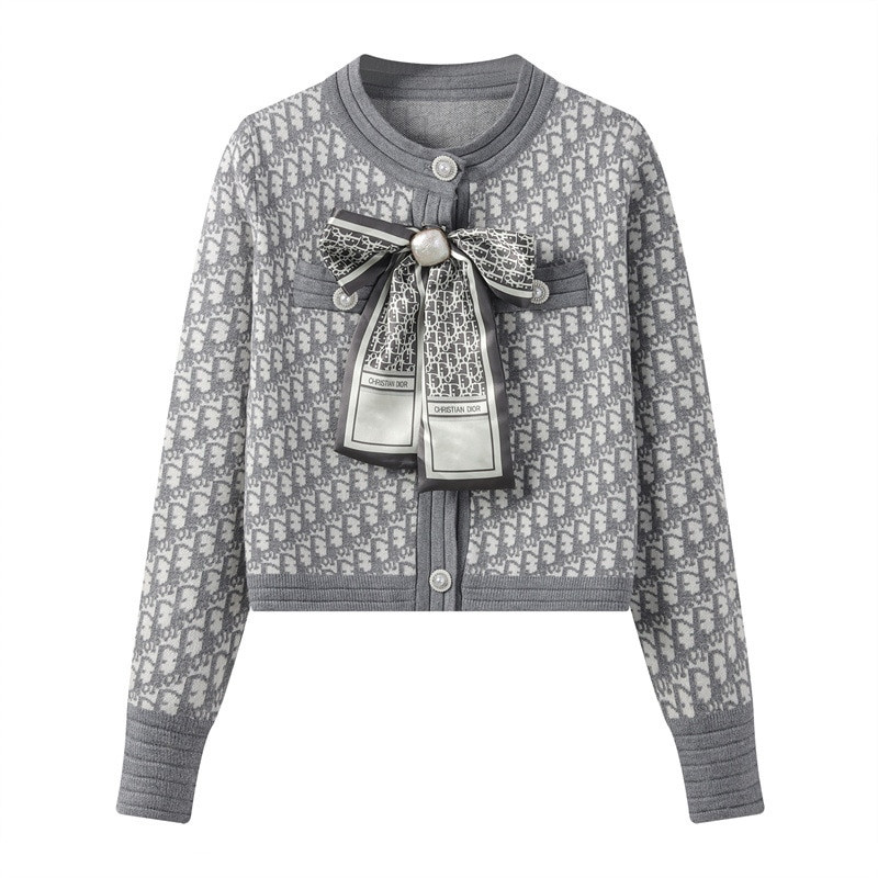 Naiste kampsunid, vööriist pikkade varrukatega avatud eesmine lühike kardigan vabaaja lõdva kaelusega, nööbiga alla kootud kardigan