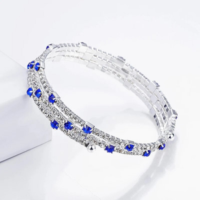 Modne luksuzne pozlaćene posrebrene narukvice s manžetama od kristala i narukvice sa vještačkim kamenčićima za žene Nakit