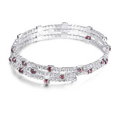 Modne luksuzne pozlaćene posrebrene narukvice s manžetama od kristala i narukvice sa vještačkim kamenčićima za žene Nakit