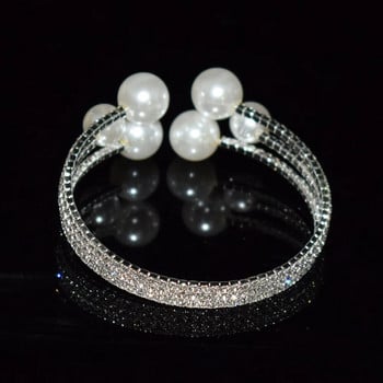 Модна перлена маншетна гривна с кристали за жени Etrendy Нов стил Личностни гривни и гривни сватбени бижута Подаръци