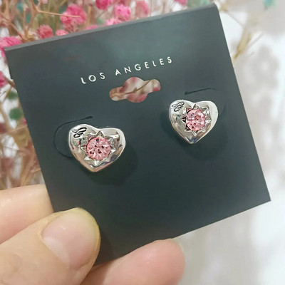 Jednostavne okrugle CZ cirkonske nitne naušnice u boji zlata i srebra sa slovom G Modni nakit Korejske naušnice za djevojke