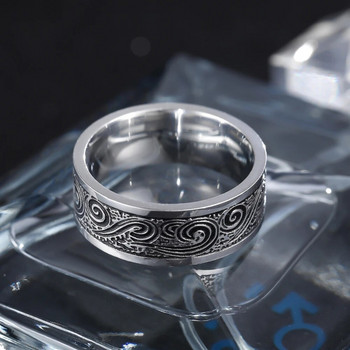 MANGOSKY Vintage 316L пръстен от неръждаема стомана за мъже и жени Never Fade Power Lucky Mantra Ring