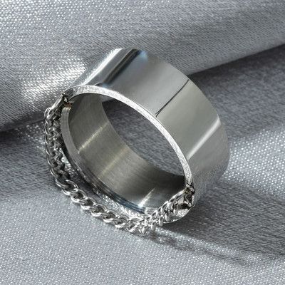 MANGOSKY Vintage 316L nerūsējošā tērauda gredzens vīriešiem un sievietēm nekad neizbalē Power Lucky mantras gredzens