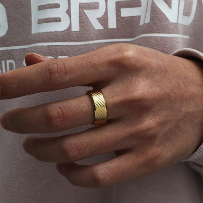 MANGOSKY Vintage 316L nerūsējošā tērauda gredzens vīriešiem un sievietēm nekad neizbalē Power Lucky mantras gredzens