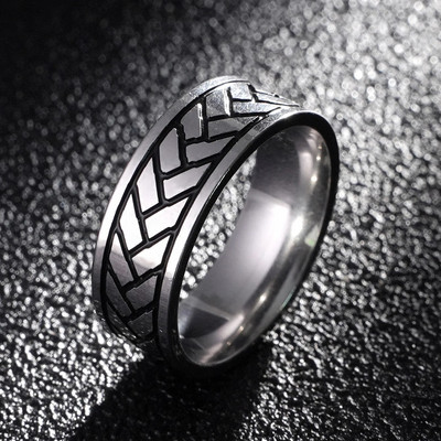 MANGOSKY Vintage 316L nerūsējošā tērauda gredzens vīriešiem un sievietēm nekad neizbalē Power Lucky mantras gredzens