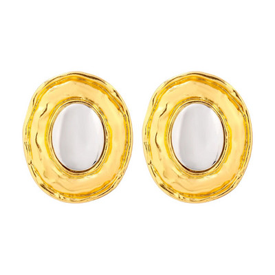 2023 ZAA naušnice Vintage nepravilne metalne petlje naušnice za žene Party Blagdanski nakit Dodaci