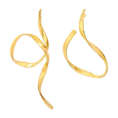 2023 ZAA naušnice Vintage nepravilne metalne petlje naušnice za žene Party Blagdanski nakit Dodaci