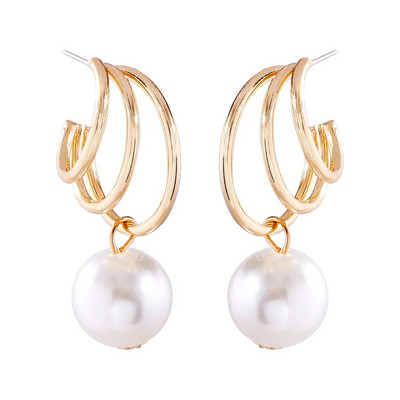 2023 ZAA naušnice Vintage nepravilne metalne petlje naušnice za žene Party Blagdanski nakit Dodaci