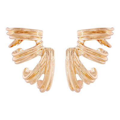 2023 ZAA naušnice Vintage nepravilne metalne petlje naušnice za žene Party Blagdanski nakit Dodaci