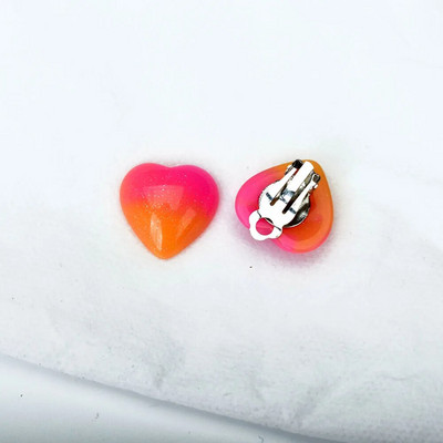 Necaurdurtas sieviešu rotaslietas ar sveķiem Liels sirds klips uz auskariem bez pīrsinga Sieviešu auss aproces auskars klipsy na uszy