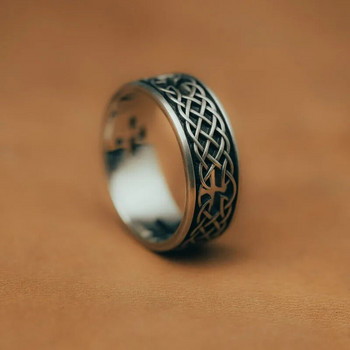 Ρετρό κούφιος σταυρός Viking Celtic Knot Open Δαχτυλίδι Lucky Knot Ρυθμιζόμενο δαχτυλίδι Ανδρικά και γυναικεία μοντέρνα κοσμήματα φυλακτών