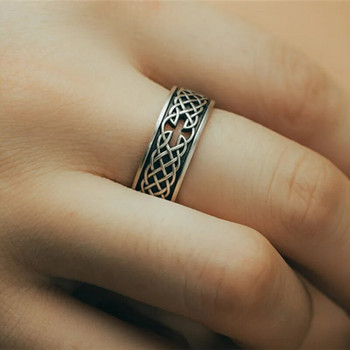 Ρετρό κούφιος σταυρός Viking Celtic Knot Open Δαχτυλίδι Lucky Knot Ρυθμιζόμενο δαχτυλίδι Ανδρικά και γυναικεία μοντέρνα κοσμήματα φυλακτών