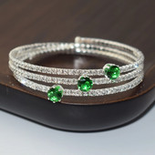 Modni nakit Višeslojna narukvica Vjenčane mladenke Elegentna narukvica Višebojna narukvica s manžetom od kristala i dijamanta Poklon za ženske zabave