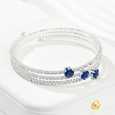 Modni nakit Višeslojna narukvica Vjenčane mladenke Elegentna narukvica Višebojna narukvica s manžetom od kristala i dijamanta Poklon za ženske zabave