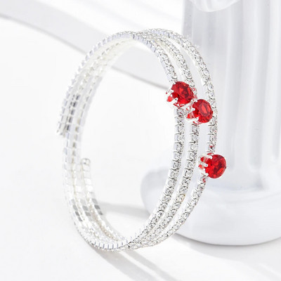 Modni nakit Višeslojna narukvica Vjenčane mladenke Elegentna narukvica Višebojna narukvica s manžetom od kristala i dijamanta Poklon za ženske zabave