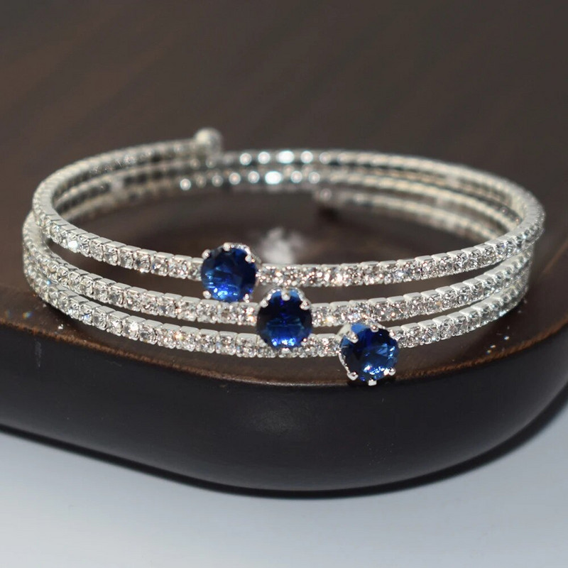 Modni nakit Višeslojna narukvica Vjenčane mladenke Elegentna narukvica Višebojna narukvica s manžetom od kristala i dijamanta Poklon za ženske zabave