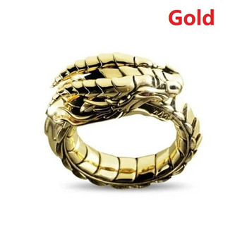 1 κομμάτι τρισδιάστατου νεο-ρετρό πανκ Υπερβολικό Δαχτυλίδι Ouroboros Προσωπικότητα Δαχτυλίδι φιδιού κοσμήματα ως δώρο