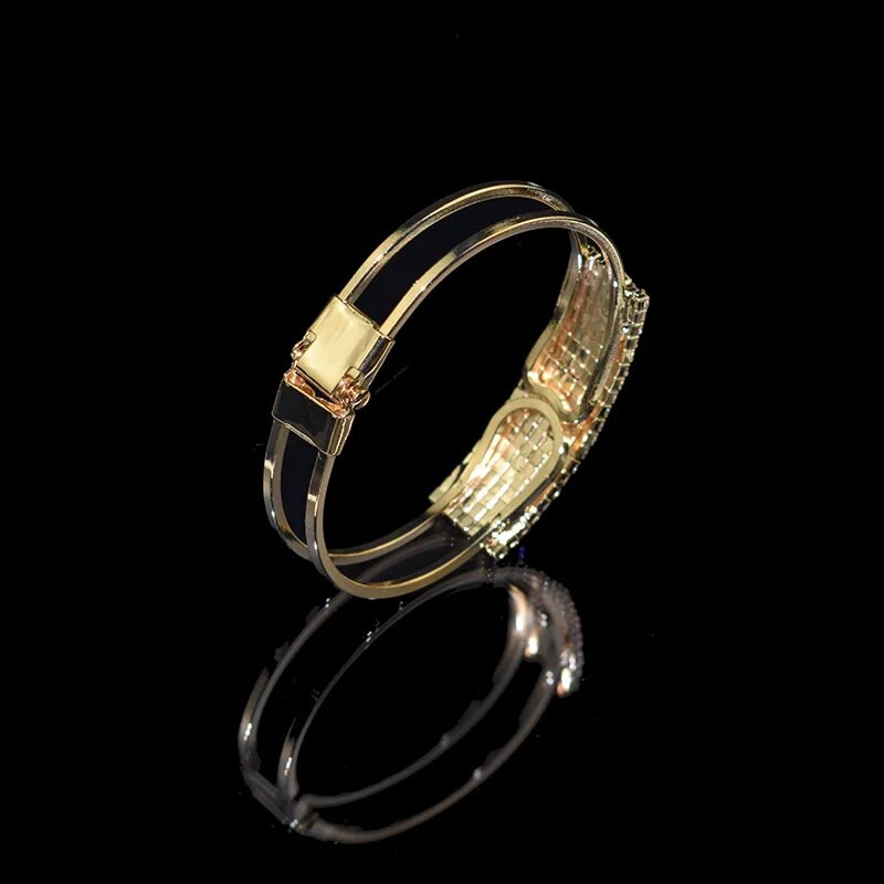 Μόδα κρυστάλλινα βραχιόλια με μανσέτα για γυναίκες Επιχρυσωμένο ασημένιο βραχιόλι με στρας Ανοιχτό βραχιόλια και βραχιόλια γιορτινά κοσμήματα