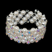 Prekrasne narukvice Ženske narukvice Kristalno biserne narukvice i narukvice zlatno srebrne boje luksuzni vjenčani nakit darovi od kamenčića