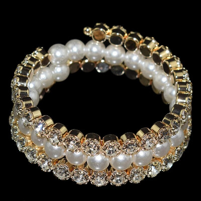 Prekrasne narukvice Ženske narukvice Kristalno biserne narukvice i narukvice zlatno srebrne boje luksuzni vjenčani nakit darovi od kamenčića