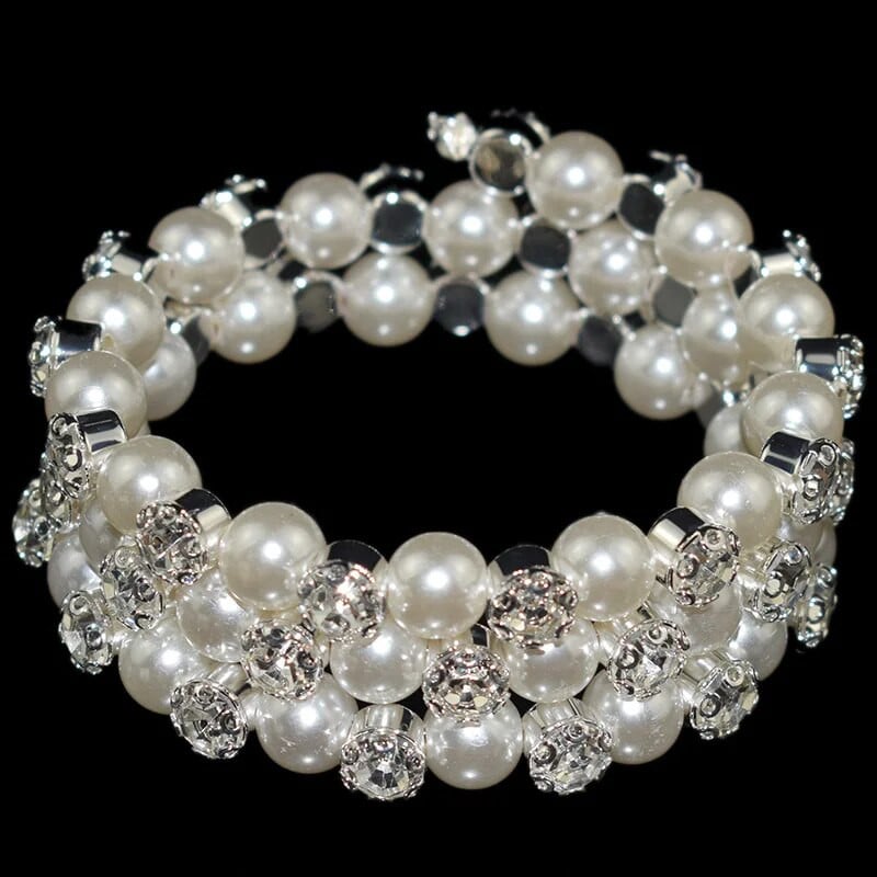 Prekrasne narukvice Ženske narukvice Kristalno biserne narukvice i narukvice zlatno srebrne boje luksuzni vjenčani nakit darovi od kamenčića