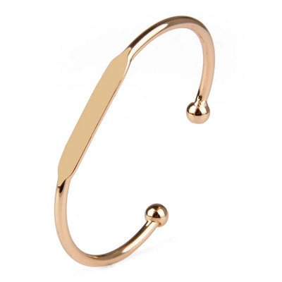 Chanfar otvorene manžetne narukvice za žene muškarce zlatne boje bakrene punk hip pop modne stilske narukvice s šarmom nakit poklon