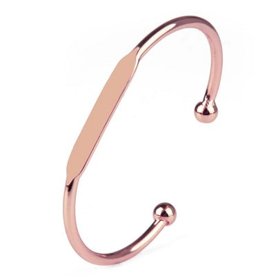 Chanfar otvorene manžetne narukvice za žene muškarce zlatne boje bakrene punk hip pop modne stilske narukvice s šarmom nakit poklon