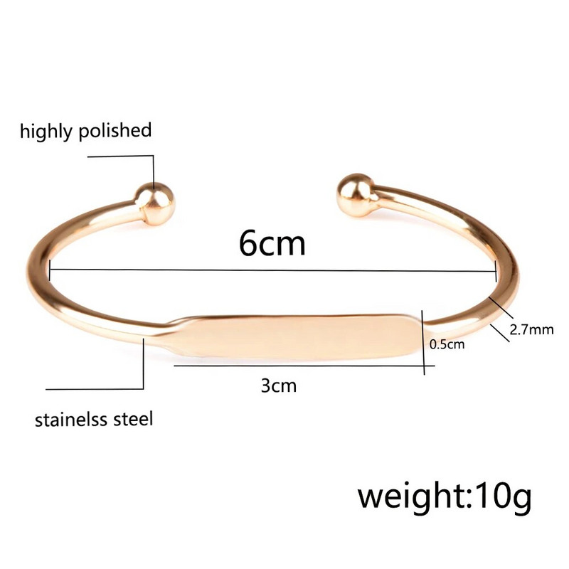 Chanfar otvorene manžetne narukvice za žene muškarce zlatne boje bakrene punk hip pop modne stilske narukvice s šarmom nakit poklon