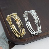 Zelta Sudraba Krāsa Bohēmijas Rhinestones Rokassprādzes Metāla kristāla aproču rokassprādzes Rokassprādzes Sievietēm Modes rotaslietas dzimšanas dienas dāvanas