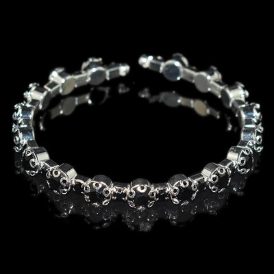 Divat aranyozott ezüstözött kristály mandzsetta karkötők és karkötők strasszos varázskarkötők női lányoknak menyasszonyi ékszerek