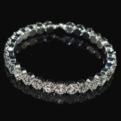 Divat aranyozott ezüstözött kristály mandzsetta karkötők és karkötők strasszos varázskarkötők női lányoknak menyasszonyi ékszerek