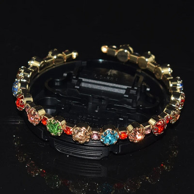 Divat aranyozott ezüstözött kristály mandzsetta karkötők és karkötők strasszos varázskarkötők női lányoknak menyasszonyi ékszerek