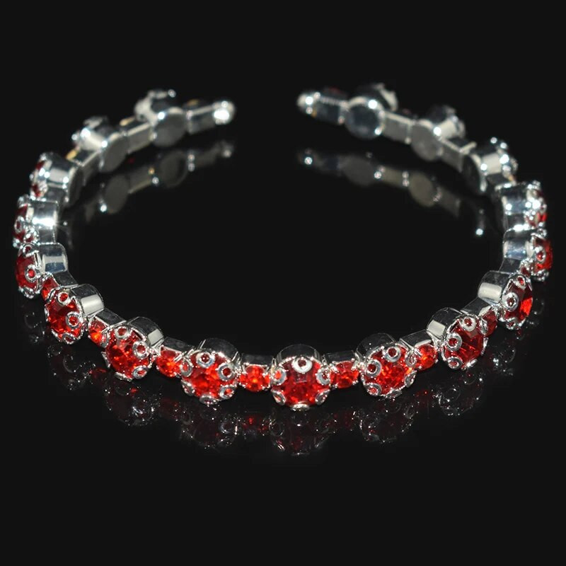 Divat aranyozott ezüstözött kristály mandzsetta karkötők és karkötők strasszos varázskarkötők női lányoknak menyasszonyi ékszerek