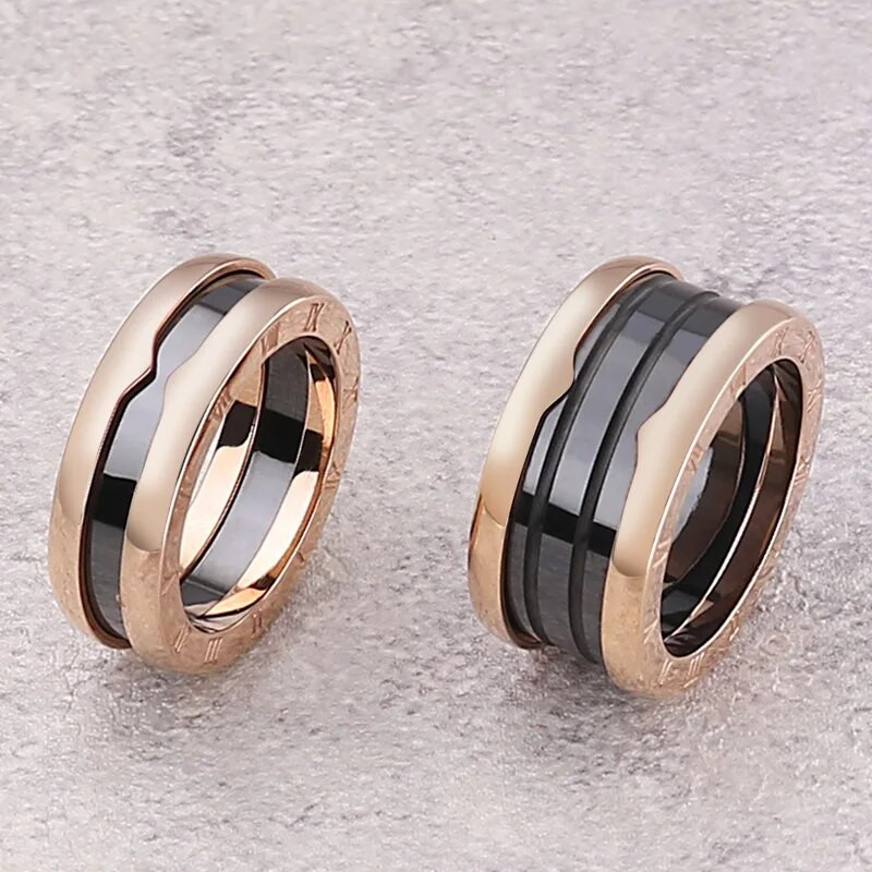 Modni neutralni prsten od nehrđajućeg čelika s rimskim brojevima za žene, muškarce, parove, poklon za godišnjicu, veleprodaja nakita