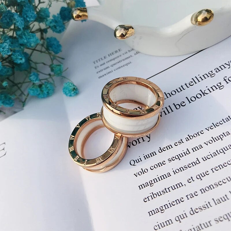 Modni neutralni prsten od nehrđajućeg čelika s rimskim brojevima za žene, muškarce, parove, poklon za godišnjicu, veleprodaja nakita