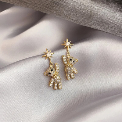 Zelta un sudraba krāsas apaļas pērļu imitācijas auskari sievietēm Luksusa kristāla auskari sieviešu krelles