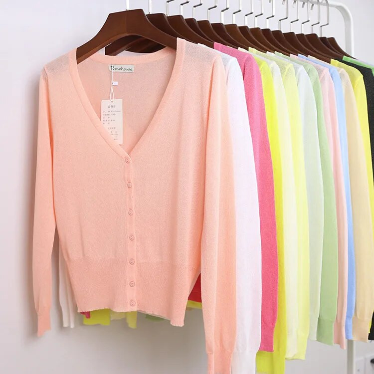 Veličina M-6XL Ženske pletene ležerne veste s V-izrezom široke veste s punim rukavima Kardigani Ženska pletena gornja odjeća