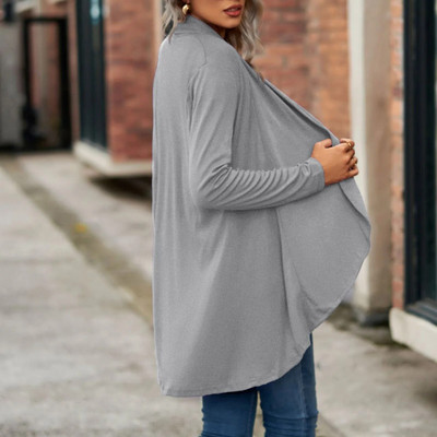 Nagyméretű női kardigán könnyű, nyitott elülső kardigán hosszú ujjú pulóver felsőruházat zsebekkel, hosszú női kardigánok 2022