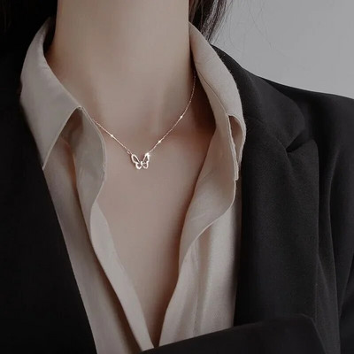 Klasikiniai madingi nerūdijančio plieno romėnų skaitmeniniai vaflių pakabukai, 2023 m. madingi papuošalai, seksualūs moteriški kalėdiniai karoliai