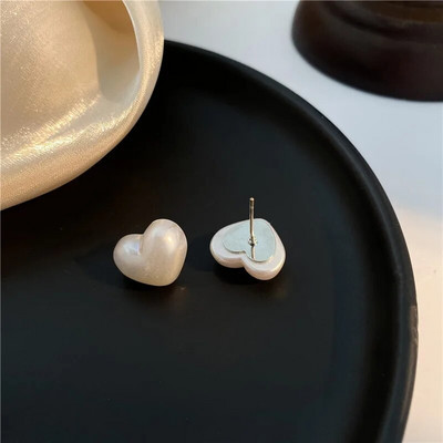 JWER jauni eleganti franču baroka pērļu auskari korejiešu modes neregulāras rotaslietas sievietēm, izsmalcināti neparasti aksesuāri