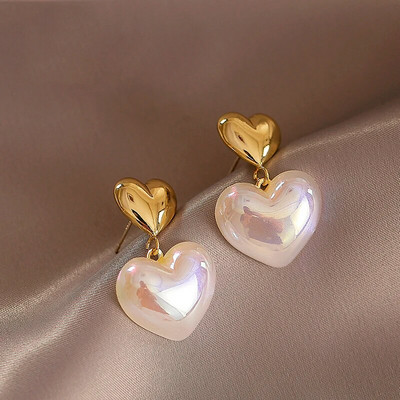 JWER jauni eleganti franču baroka pērļu auskari korejiešu modes neregulāras rotaslietas sievietēm, izsmalcināti neparasti aksesuāri