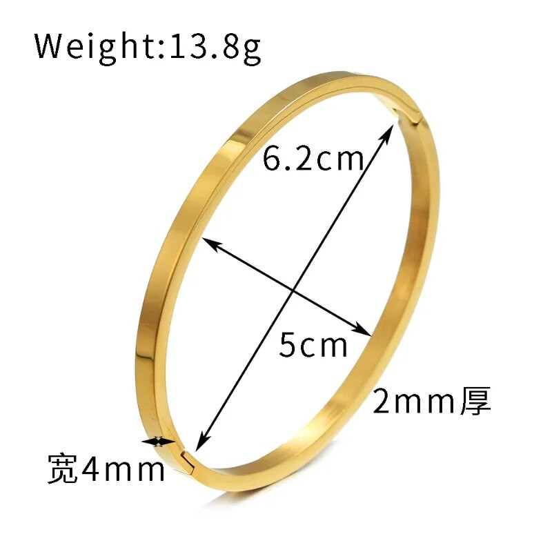 2023 Narukvice s lancem za muškarce Nakit od nehrđajućeg čelika za muškarce Plosnate narukvice zlatne boje Vodootporne narukvice s privjescima za žene