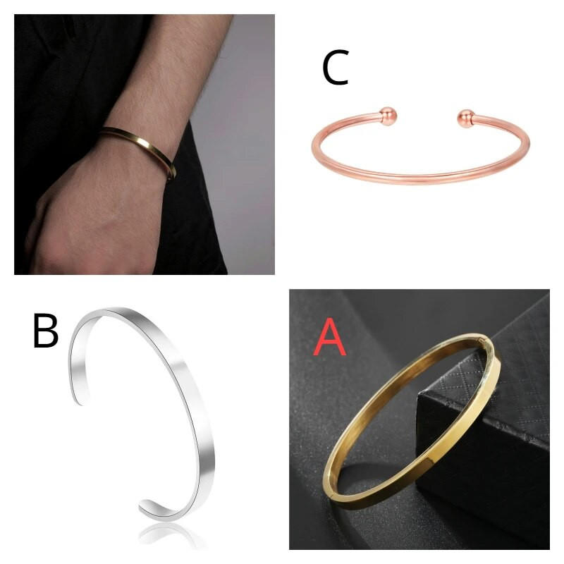 2023 Narukvice s lancem za muškarce Nakit od nehrđajućeg čelika za muškarce Plosnate narukvice zlatne boje Vodootporne narukvice s privjescima za žene