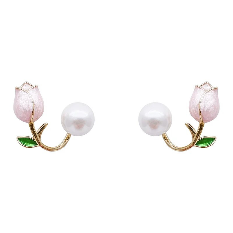 A legújabb divat tulipán fülbevaló Európából és Amerikából Női és ékszer bankett party esküvői pár ajándék évfordulója